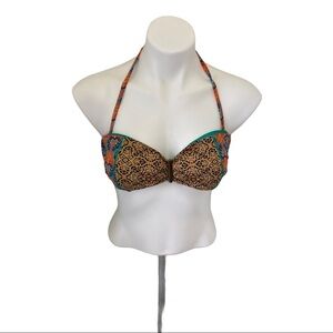 Sofia by Vix Mixed Print Bikini Top Size Medium